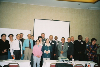 Group of international conference attendants
